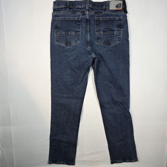 40 Grit Duluth Trading Jeans Mens 36x32 Blue Standard Fit Denim Stretch Pants - Picture 3 of 11